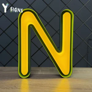 Diamond-Shaped Back-Lit Letter Signs - Y SIGNS LED
