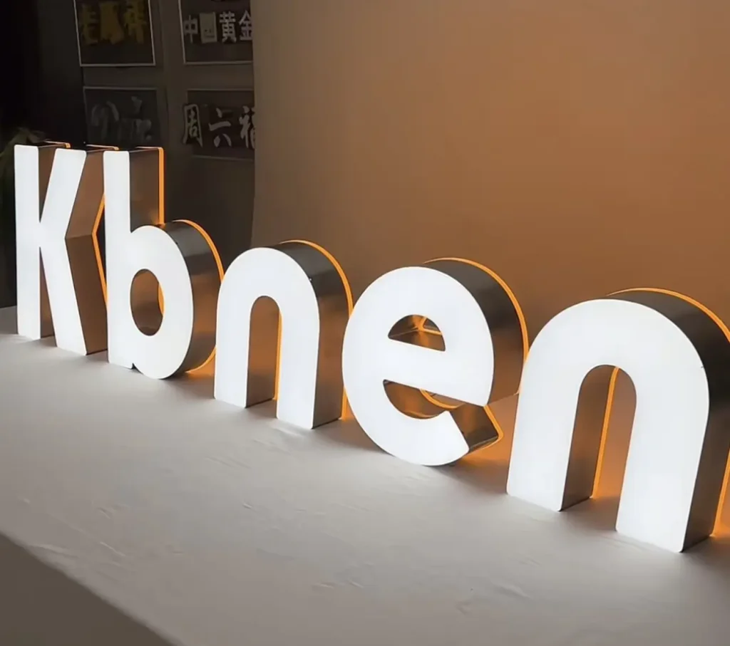 Bottom-Back Lit Letter Signs - Y SIGNS LED product image