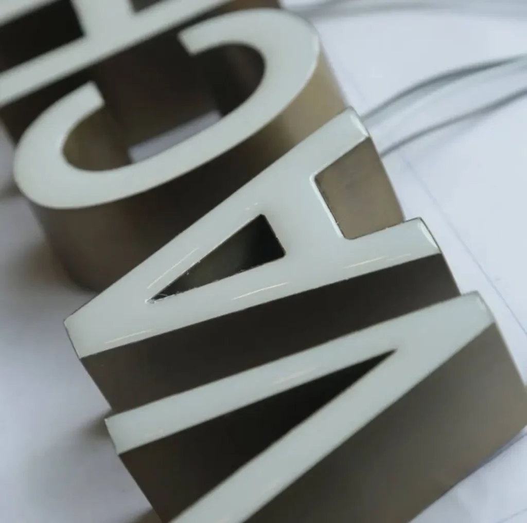 Front-Lit Resin Letter Signs - Y SIGNS LED product image