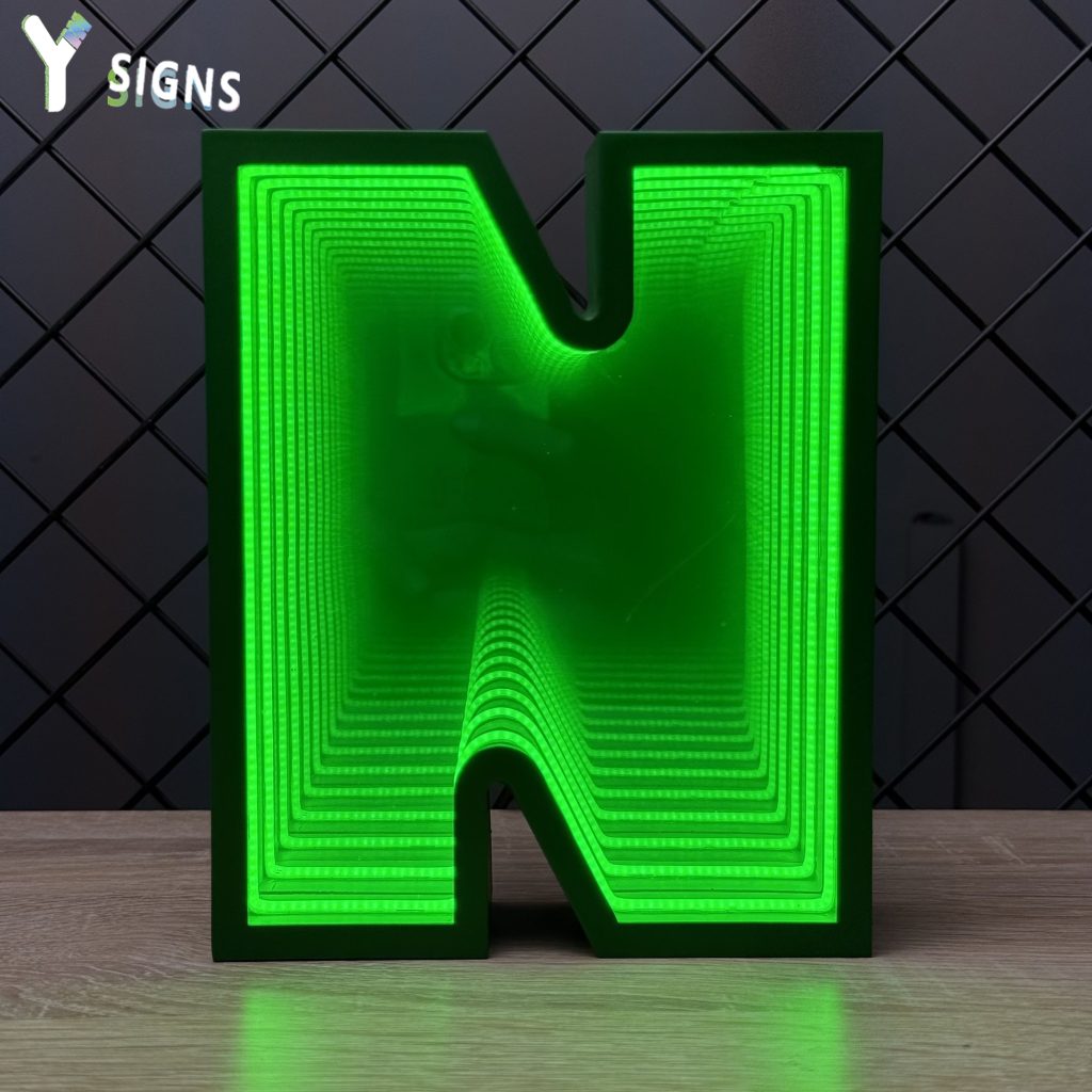 Infinity Mirror Letter Signs - Y SIGNS LED product image