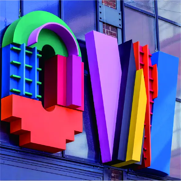 3D Geometric Channel Letter Set - Y SIGNS LED