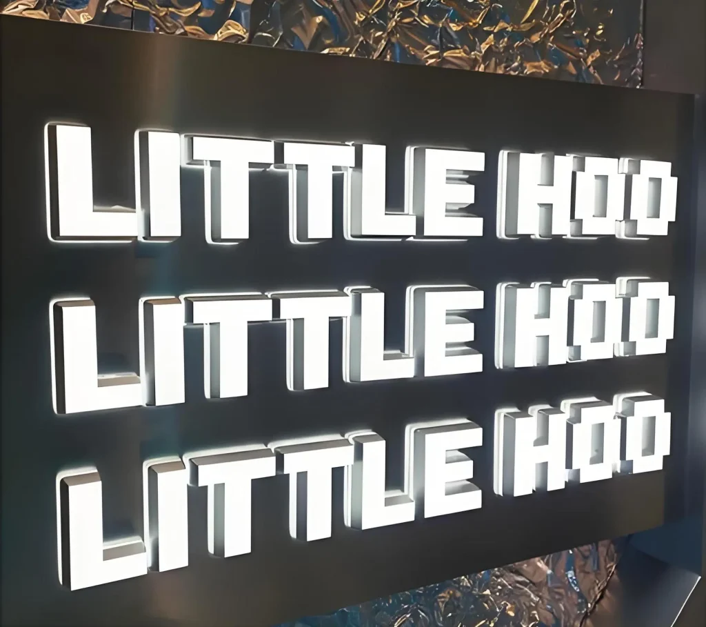 White 3D Backlit Channel Letters - Y SIGNS LED