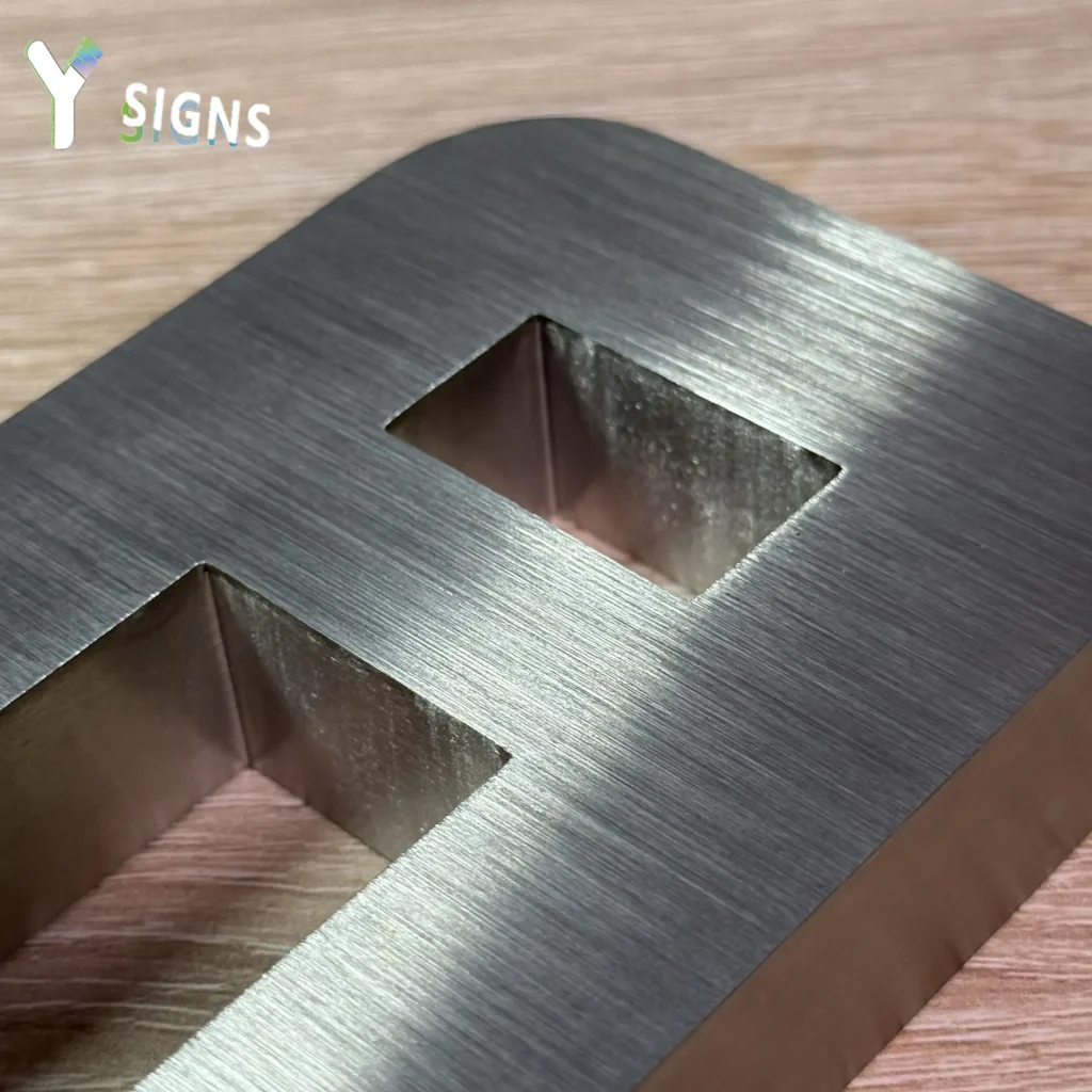 Stainless Steel Non-Illuminated Letter Signs - Y SIGNS LED product image