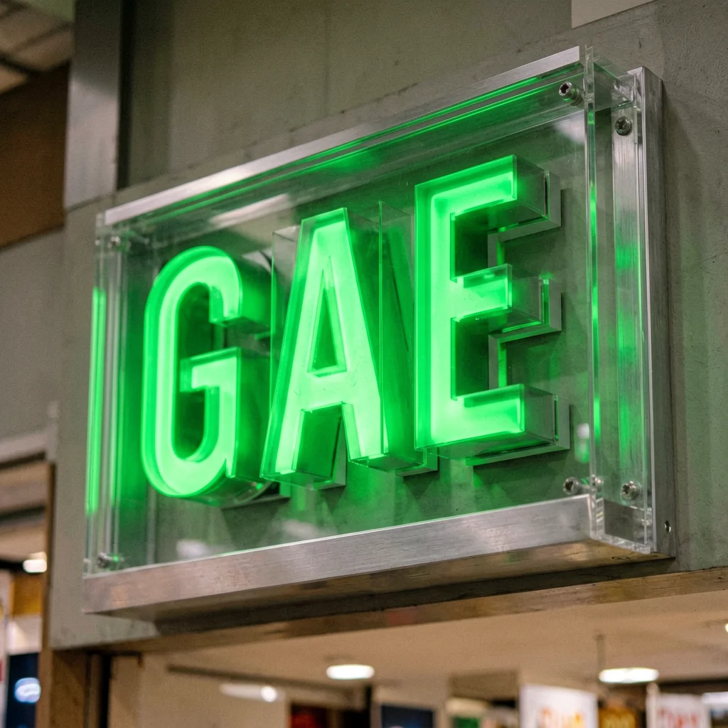 Retail & Storefront Signage - Close-up detail of premium retail sign craftsmanship with LED illumination