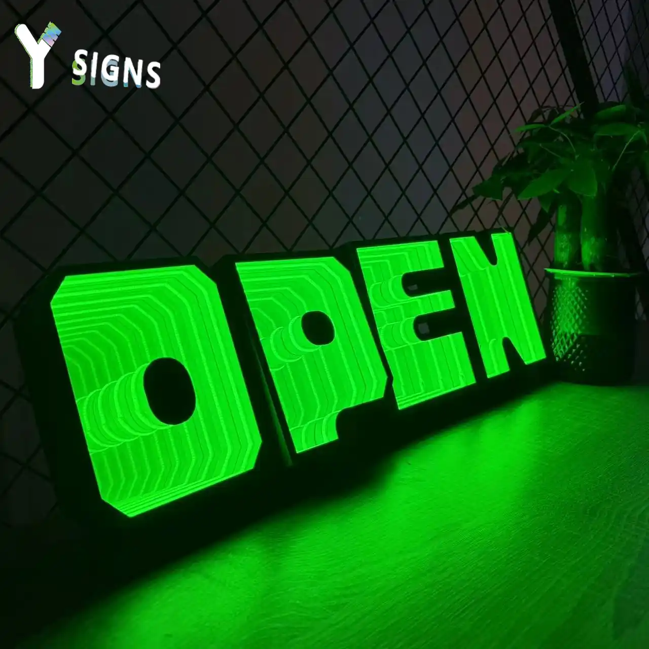 Infinity Mirror Letter Signs
