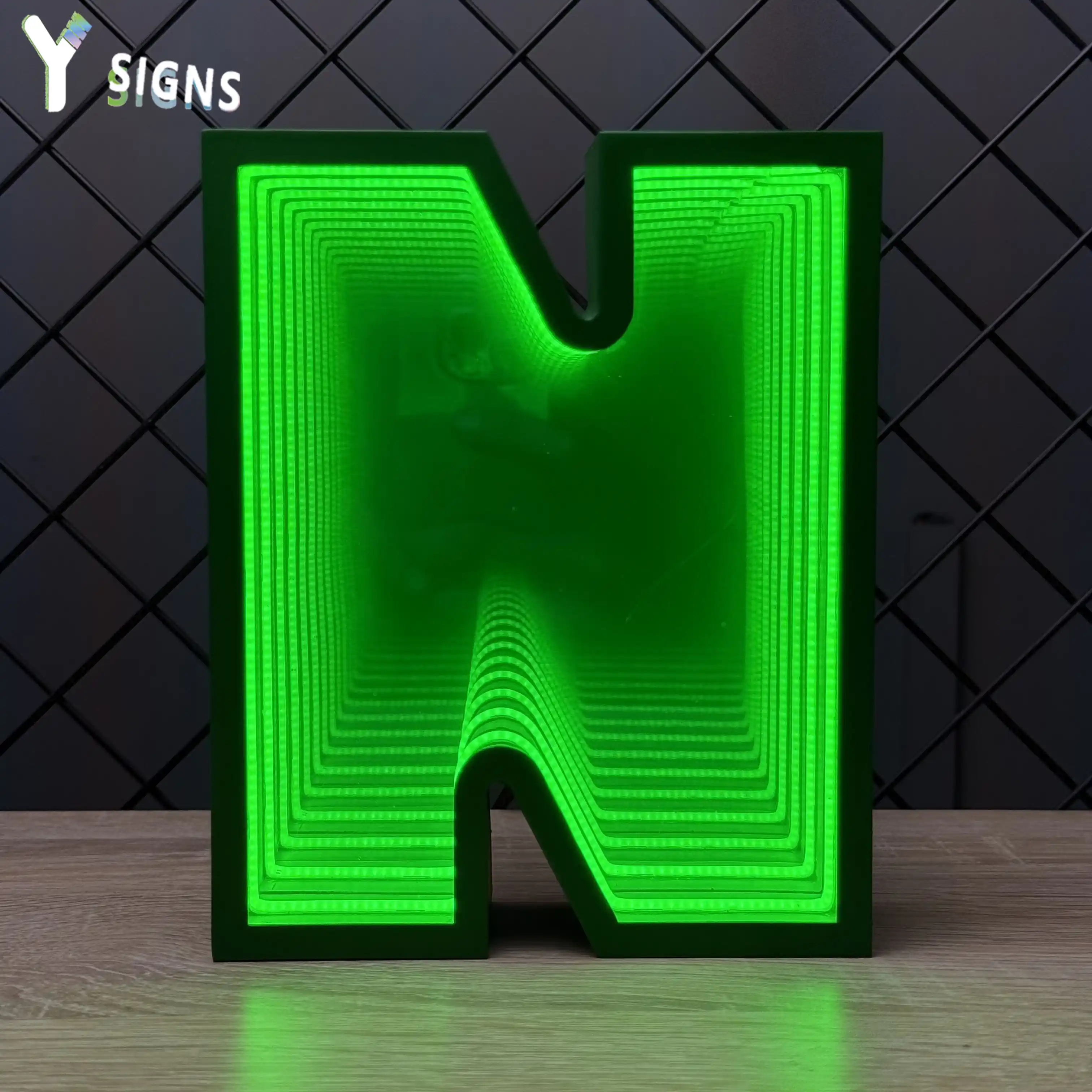 Infinity Mirror Letter Signs - Y SIGNS LED
