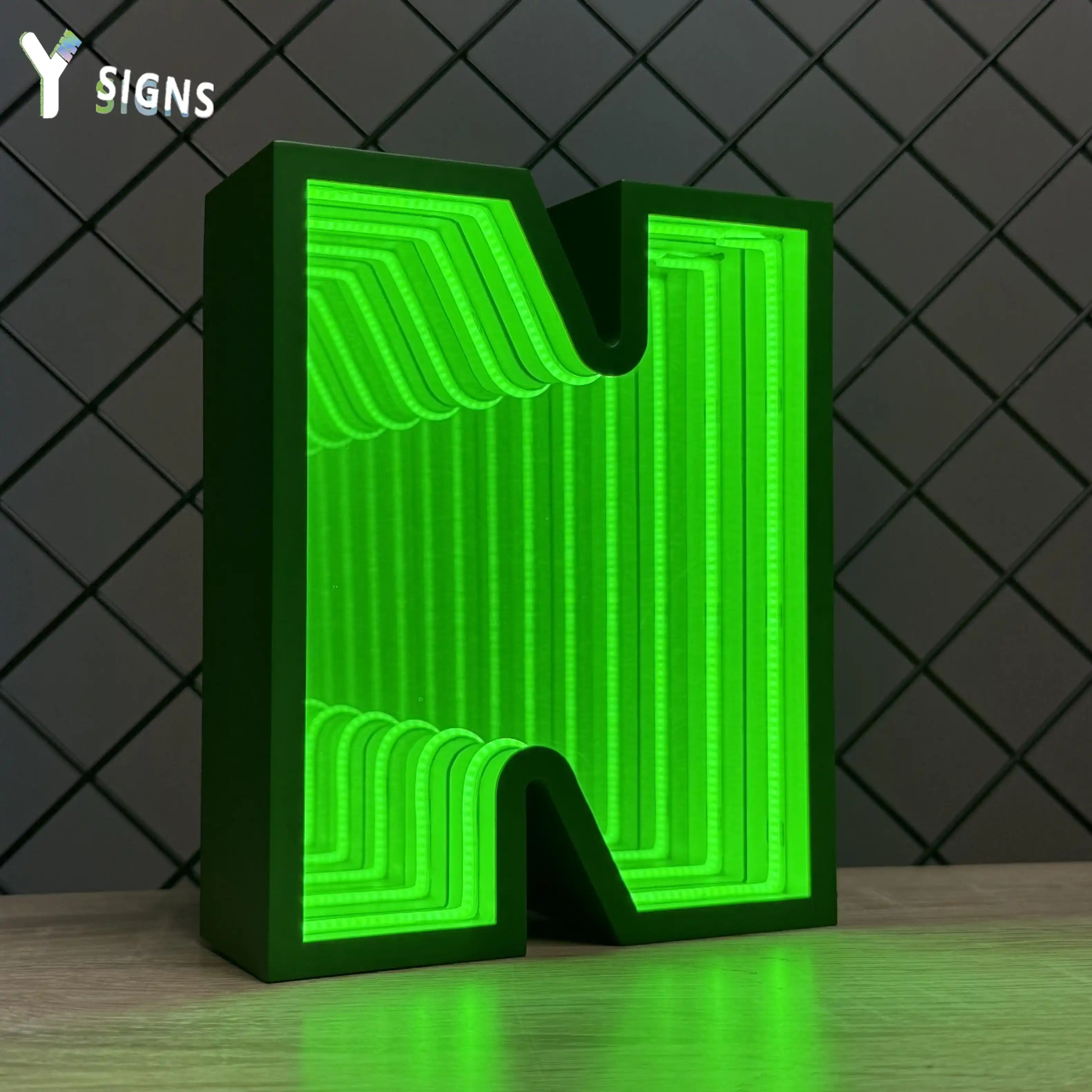 Infinity Mirror Letter Signs