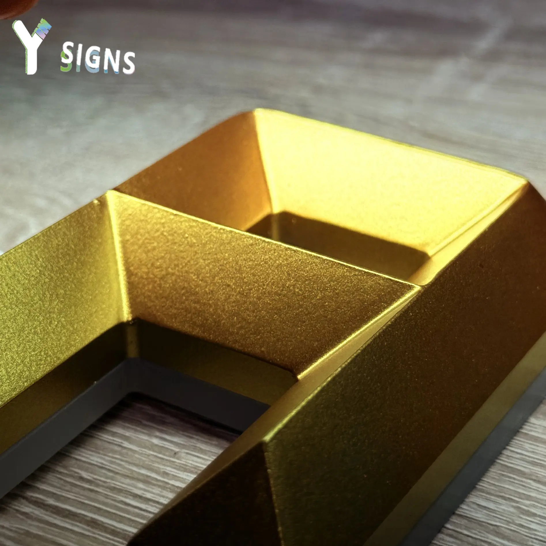 Diamond-Shaped Back-Lit Letter Signs