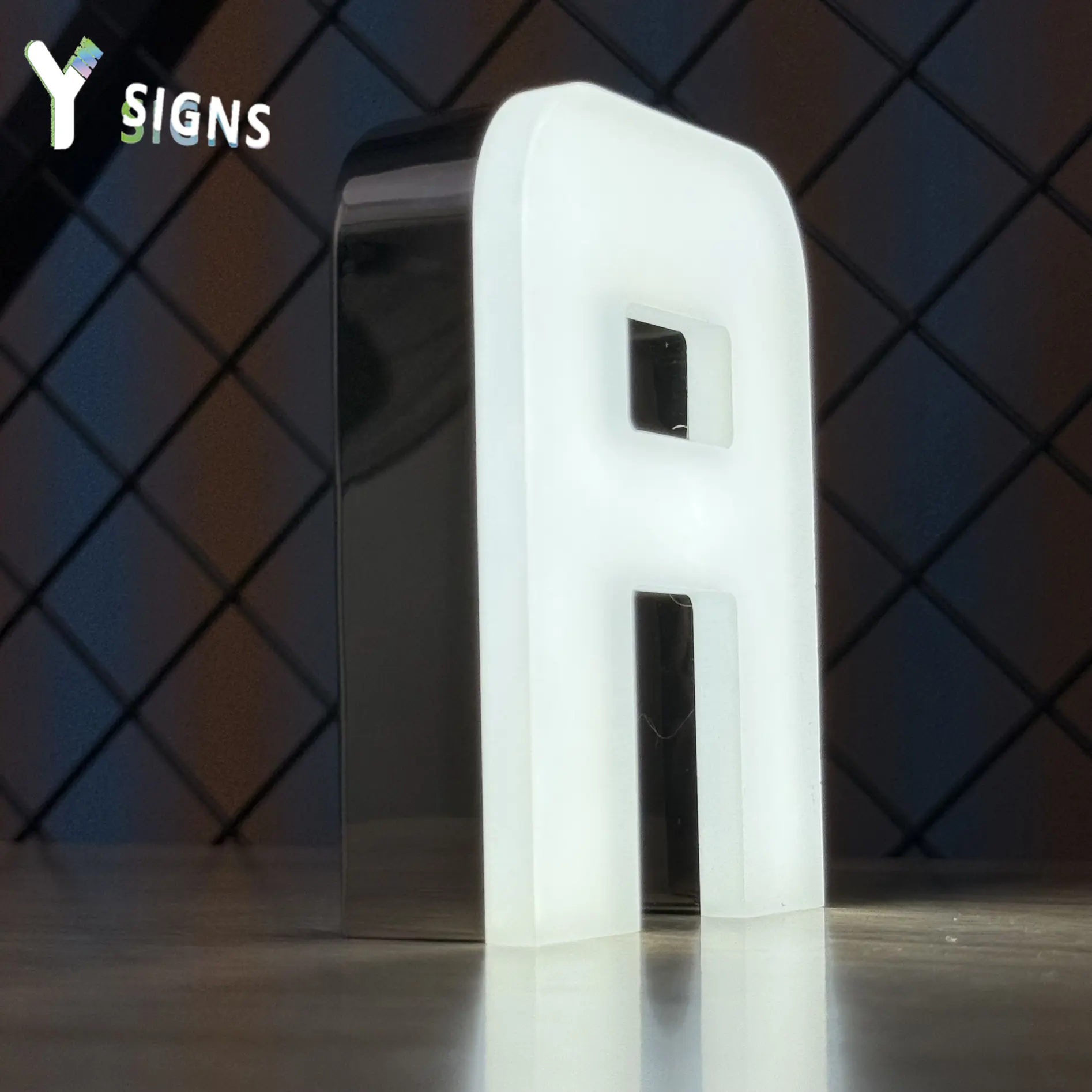 Front-Lit Resin Letter Signs
