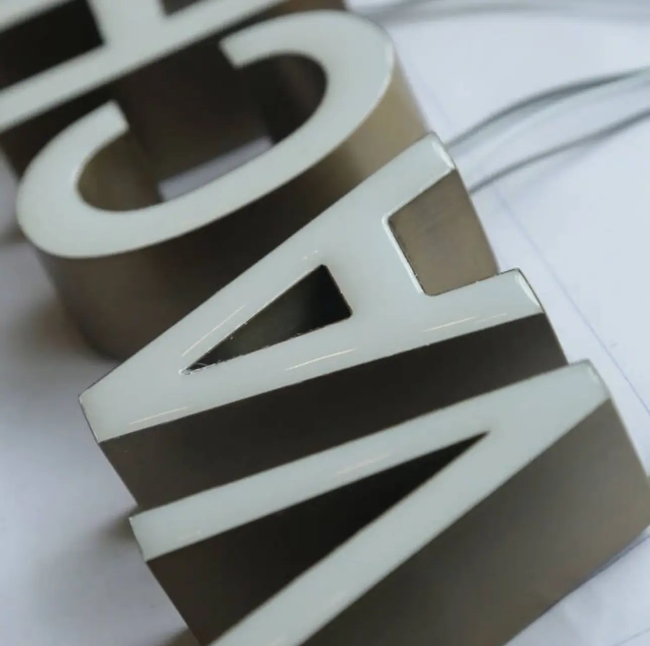 Front-Lit Resin Letter Signs