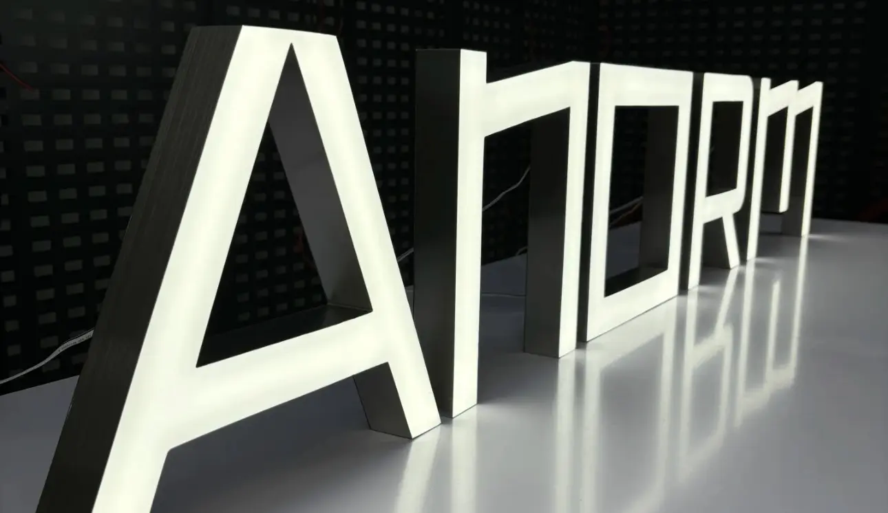 Front-Lit Resin Letter Signs