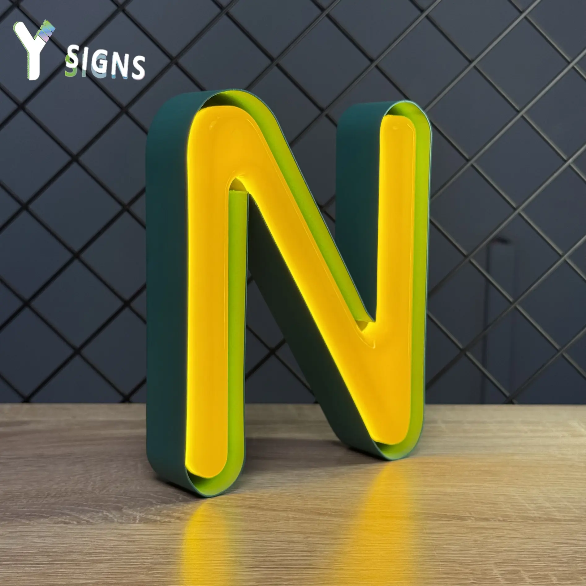 Vintage Neon Letter Signs - Y SIGNS LED