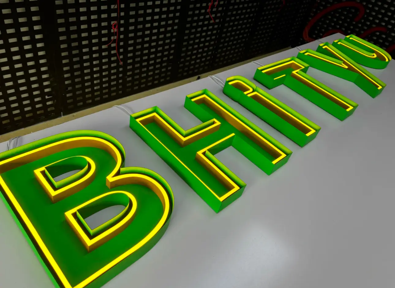 Vintage Neon Letter Signs