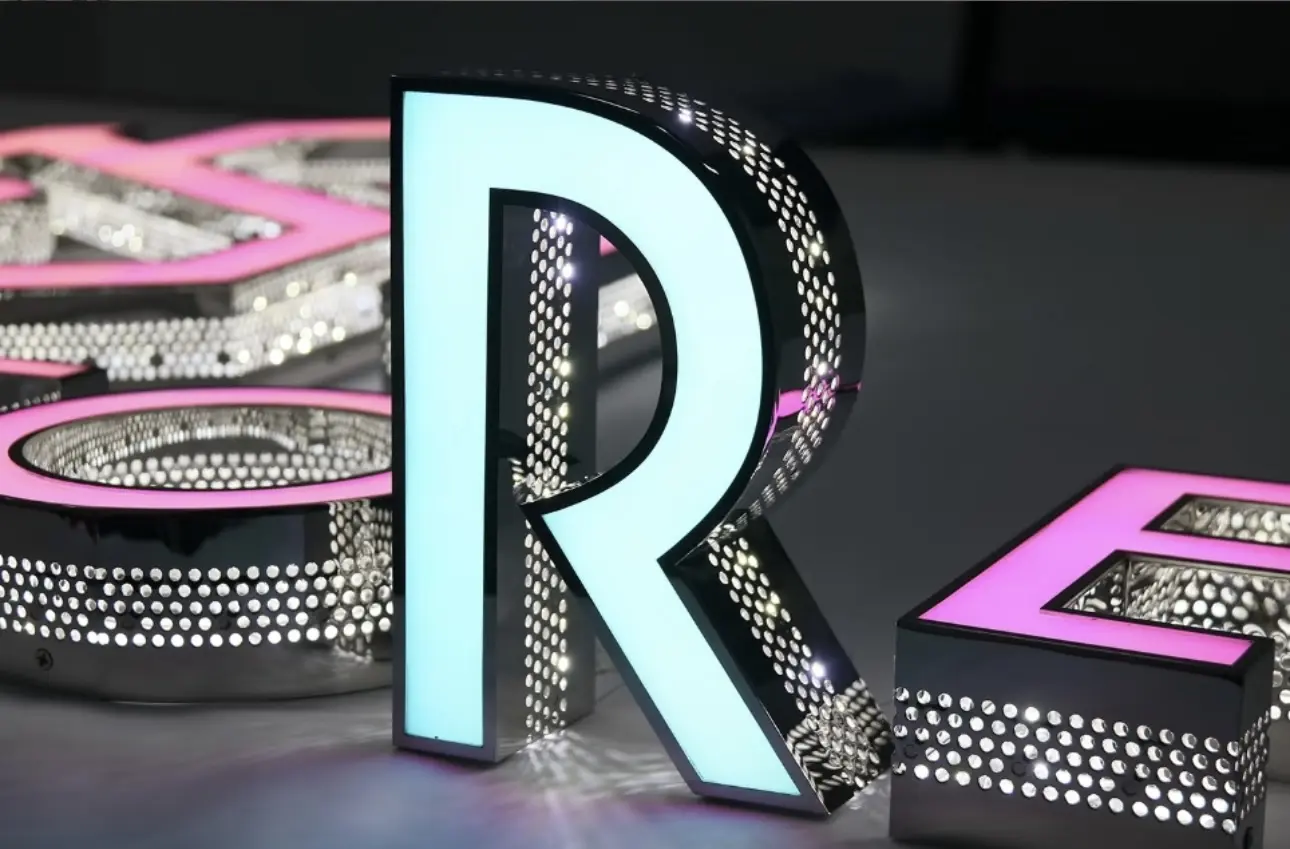 Perforated Illuminated Letter Signs