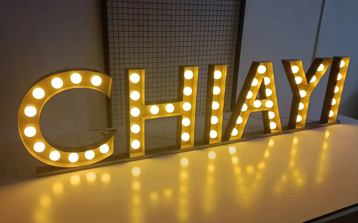 Crystal Pillar Stainless Steel Illuminated Letter Signs