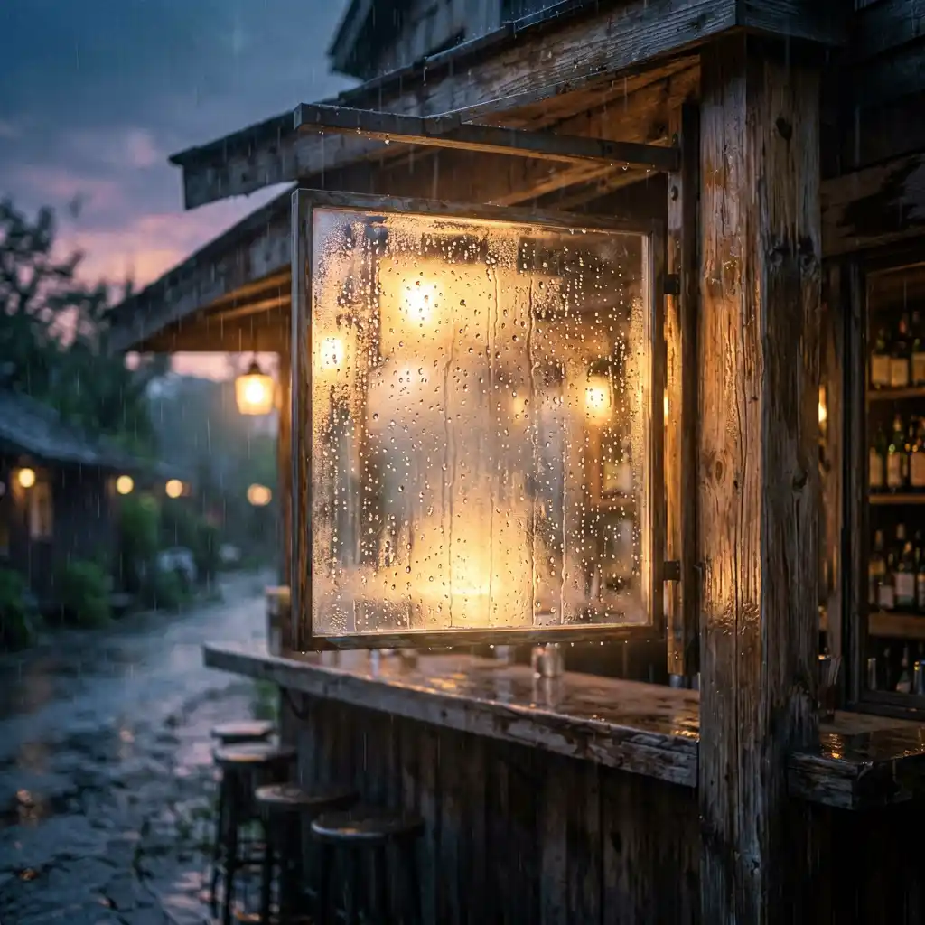 Outdoor Bar & Patio Signs: Rainproofing & Durability Guide — Y SIGNS LED project case study