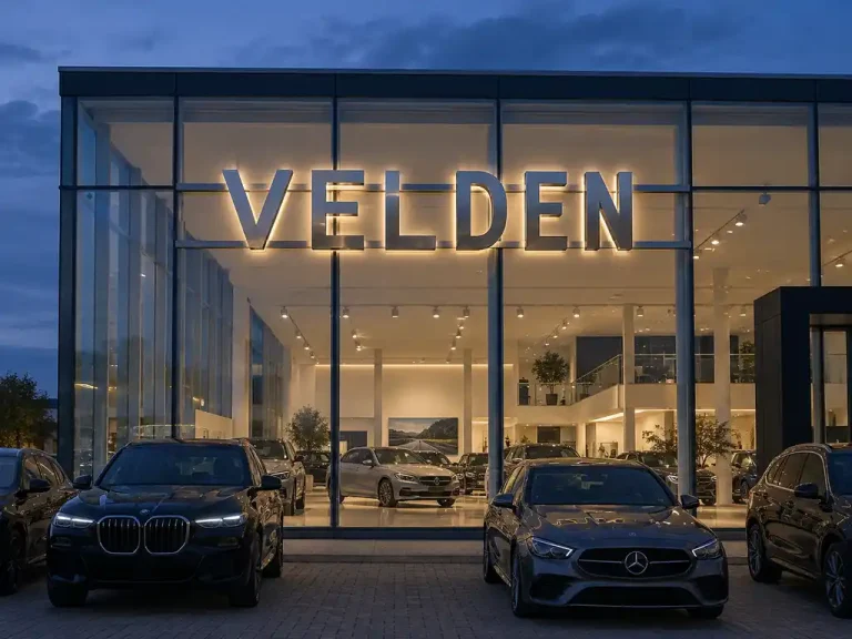 Back-Lit Facade Letters for a Netherlands Automotive Dealership — signage case study