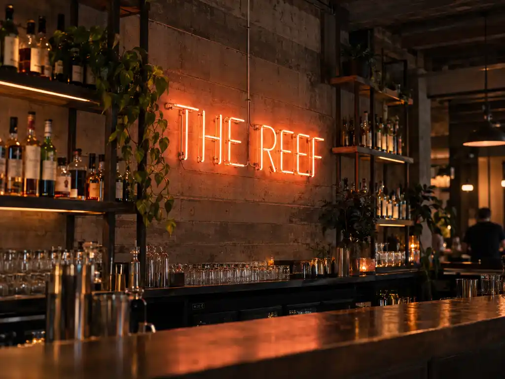 Neon Signage and Ambient Light Features for an Australian Bar & Restaurant — Australia signage project detail 1