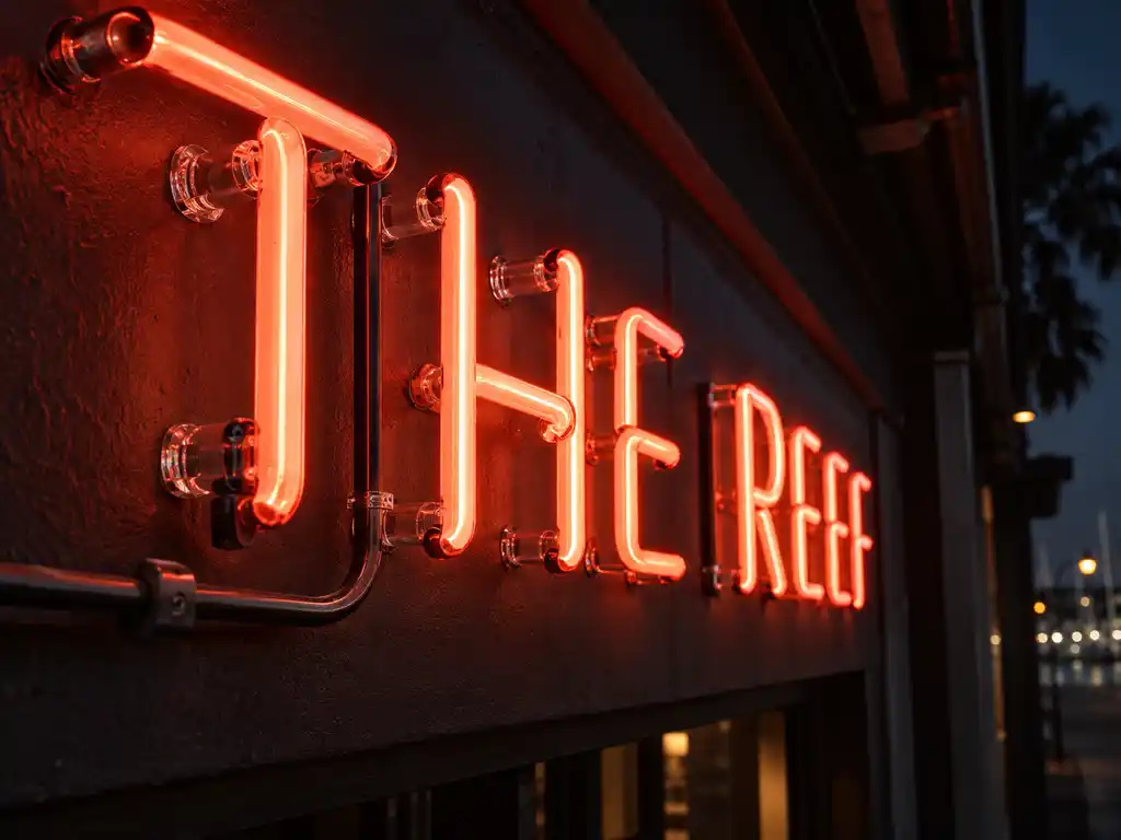 Neon Signage and Ambient Light Features for an Australian Bar & Restaurant — Australia signage project detail 3