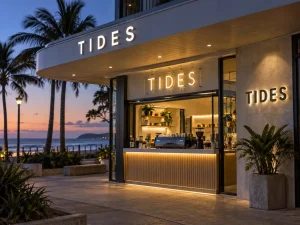 Neon Letters and Awning Signage for an Australian Beachfront Cafe — Y SIGNS LED project case study