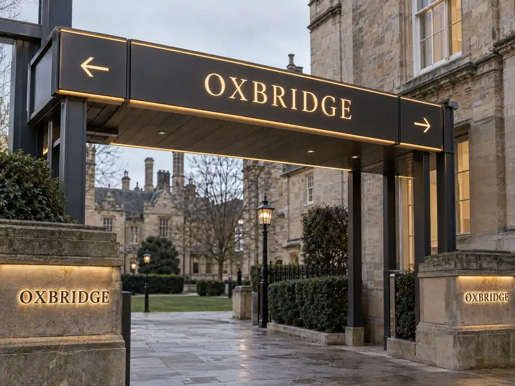 Multi-Level Pylon Sign and Campus Wayfinding for a UK University — United Kingdom signage project detail 1