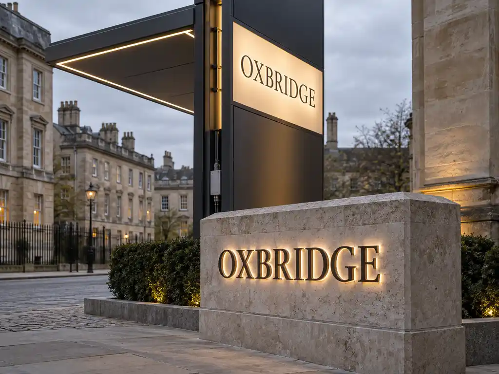 Multi-Level Pylon Sign and Campus Wayfinding for a UK University — United Kingdom signage project detail 2