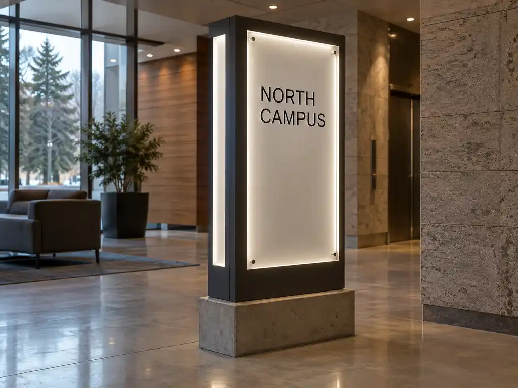 Campus Wayfinding Sign System for a Canadian Corporate Campus — Canada signage project detail 2