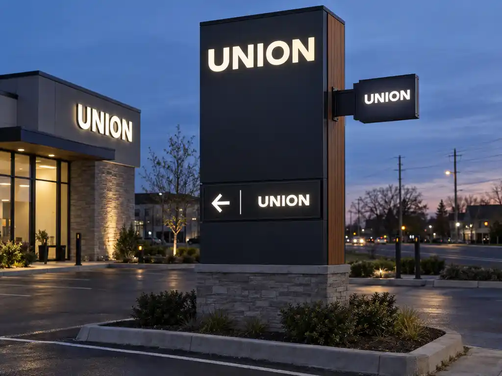 Bilingual Branch Signage and 24-Hour ATM Identification for a Canadian Credit Union — Canada signage project detail 2