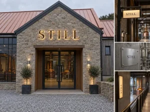 Exterior Illuminated Letters, Wayfinding and Safety Signage for a UK Distillery Visitor Centre — Y SIGNS LED project case study