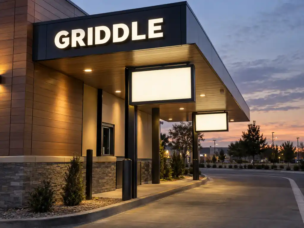 Drive-Thru Canopy Letters and Overhead Menu Boards for a US Fast-Food Chain — United States signage project detail 2