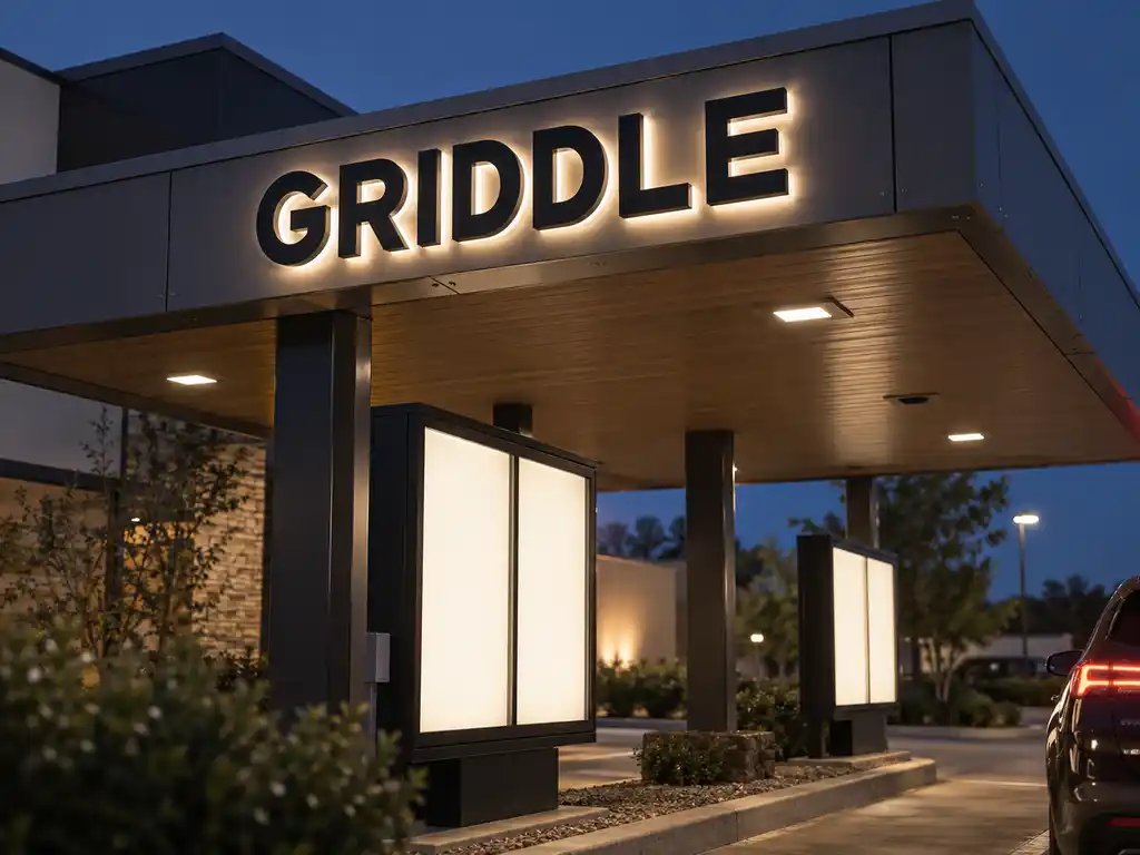 Drive-Thru Canopy Letters and Overhead Menu Boards for a US Fast-Food Chain — United States signage project detail 3