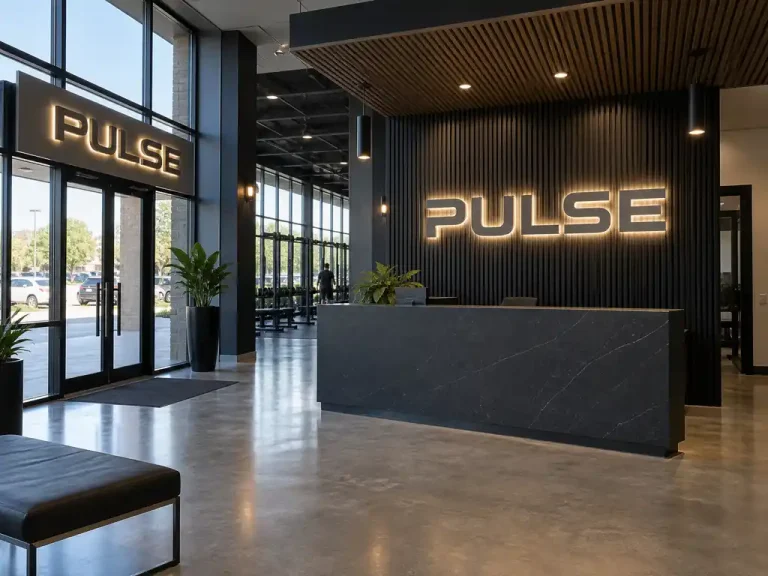 Illuminated Logo Wall and 3D Backlit Letters for a US Fitness Franchise — signage case study