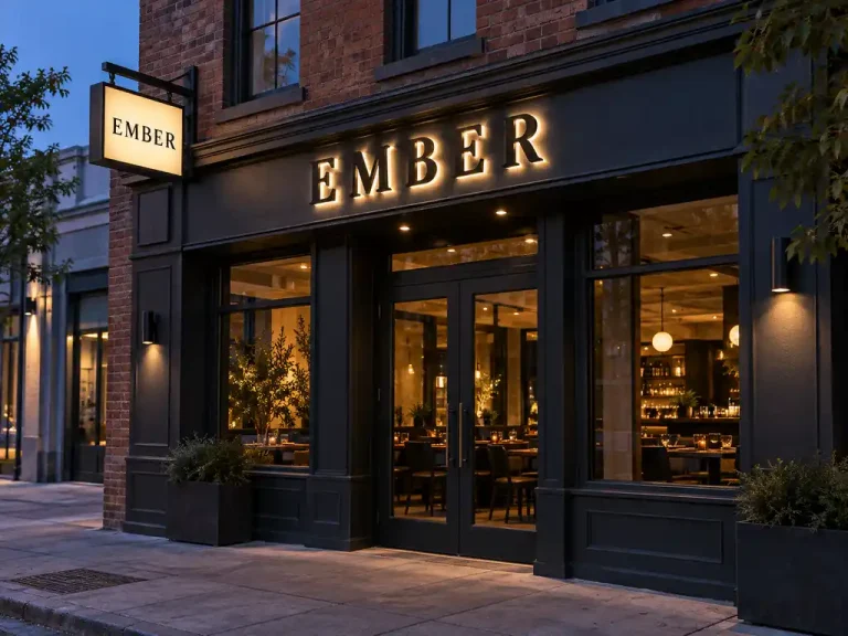 Blade Signs and Illuminated Fascia Letters for a US Restaurant Chain — signage case study