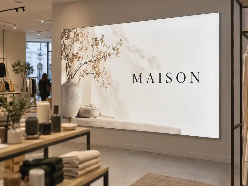 Ultra-Thin SEG Light Box Wall for a European Retail Flagship — Europe signage project detail 1
